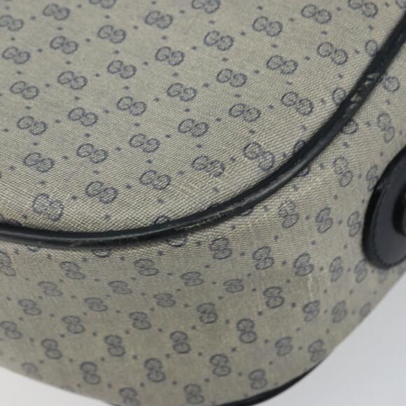 GUCCI Micro GG Supreme Shoulder Bag PVC Navy Gold 001 115 0918 Auth 143245 - Picture 9 of 16